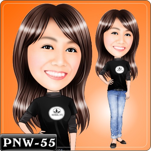 女生人像Q版漫畫PNW-55